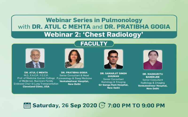 Webinar Series in Pulmonology with Dr. Atul C Mehta and Dr. Pratibha Gogia